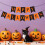 Banner de Halloween cu dovleac, pachet de 1 5