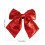 Laço de fita natalina com glitter vermelho, 30 x 25 cm (11,8 x 9,8 polegadas) 3
