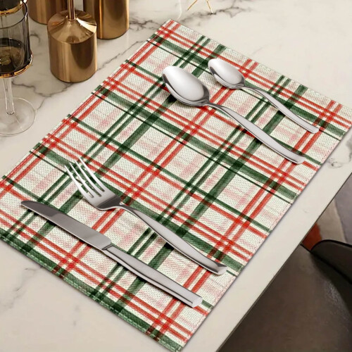 Kerst placemat set voor de woonkamerdecoratie 1