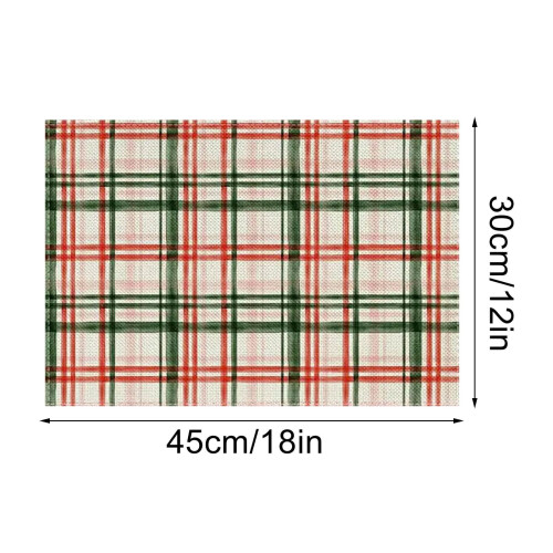 Kerst placemat set voor de woonkamerdecoratie 2