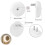 Rund LED-natlampe varm hvid plug-in smart sensor 2 stk. 3