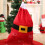 Saco de Natal de veludo vermelho com cordão, 68,5 x 33 cm (27 x 13 polegadas) 6