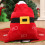 Saco de Natal de veludo vermelho com cordão, 68,5 x 33 cm (27 x 13 polegadas) 4