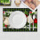 Kerstplacemats van linnen, 12x18 inch, set van 4 4