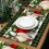 Kerstplacemats van linnen, 12x18 inch, set van 4 8