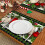 Kerstplacemats van linnen, 12x18 inch, set van 4 7