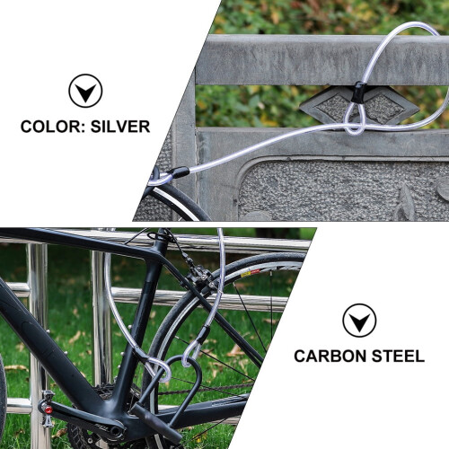 Cablu de oțel pentru lacăt U-Lock, rezistent, 120 cm 1