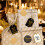 Presentpapper med prickiga randiga kraftpåsar, 24 set 7