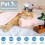 Massageador Elétrico para Animais de Estimação Grusce com 4 Cabeças e 3 Modos, Conexão USB 4