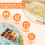 Boîte à goûter Grusce à 8 compartiments, portable 3