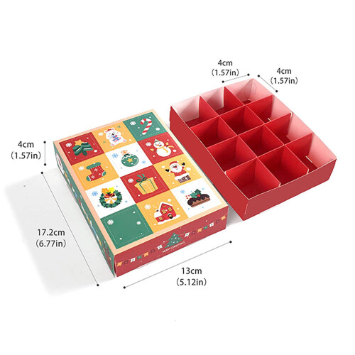 Boîtes cadeaux vides pour décorations de Noël (5 pièces) 2