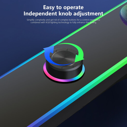 Fankiway USB-computerluidsprekers met RGB-verlichting 1