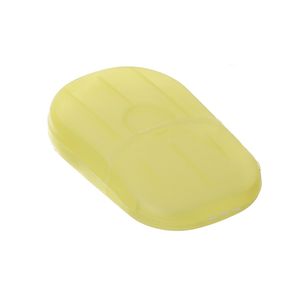 Stoyotu (Yellow) Portable Soap Paper Disposable Travel Camping Mini Cleaning Soaps For Washing Cleaning Hand For Outdoor Hiking Outdoor Supplies