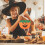 Halloween godispåsar orange non-woven 12 st 4