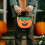 Halloween godispåsar orange non-woven 12 st 5