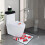 Weihnachtsmann-Tür- und Toilettendeckel-Set (4-teilig) 5