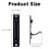 Grusce Pocket Door Pull 304 Stainless Steel 2 pcs 6