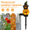 Solar-Halloween-Lichter, Kürbislaterne, Hexenhut, Garten 5