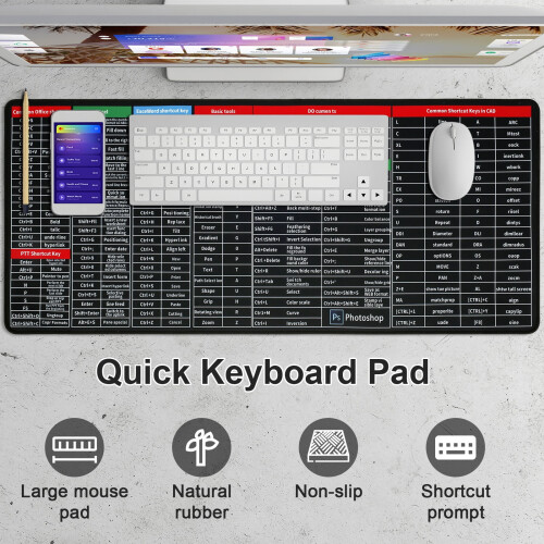 Grusce Quick Key toetsenbordmat antislip groot 1 stuk 1