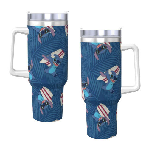 Stitch Personalisierter 40oz Edelstahlbecher mit 2