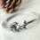 Alliance en argent 925 plaqué titane 5