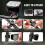 LED rechargeable headlight and tail light black 7