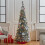 Φούστα Χριστουγεννιάτικου Δέντρου σε Μπορντό με Πλεχτή Σχοινιά 18 ιντσών 6