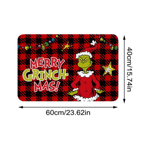 Grinch-Weihnachtsfußmatte, 60,2 x 40,4 cm 1
