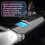 MTB bicycle headlight with speedometer, horn, USB charging, 2