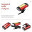 Red Bike Headlight Rechargeable Cycling Light 5