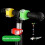 Scooter Tail Light Waterproof 2-LED 3-Mode Silicone 4