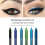 Glitter Metallic Eyelinerpotloden Waterdicht 6 stuks 5