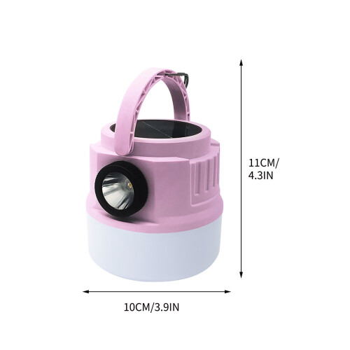 Fankiway Tragbare Campinglampe, Solar-USB-betrieben, 4 Modi 2