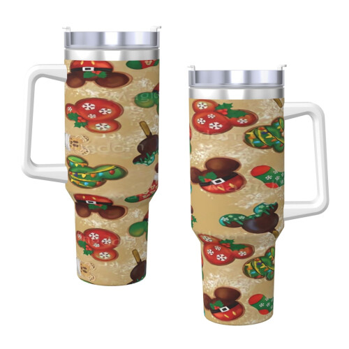 Ποτήρι Mickey Mouse από ανοξείδωτο ατσάλι 40oz με λαβή και 2