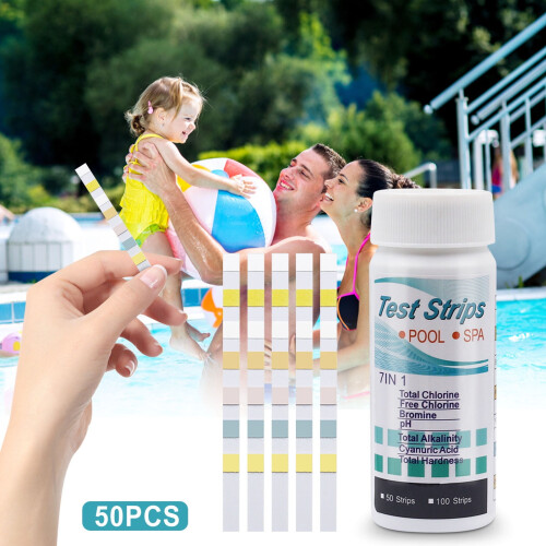 Floleo Pool- och spa-testremsor 7-i-1 50-pack 2