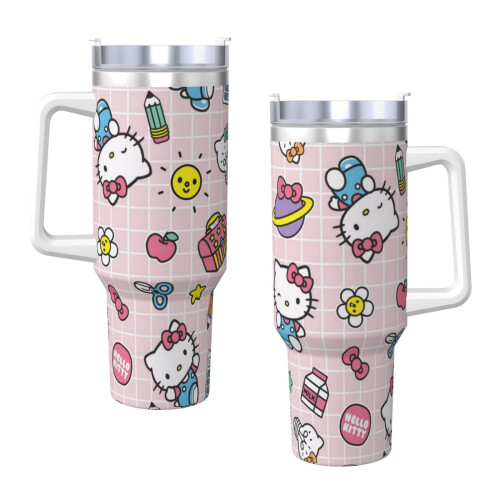 Hello Kitty personlig 40oz rustfritt stålglass med 2