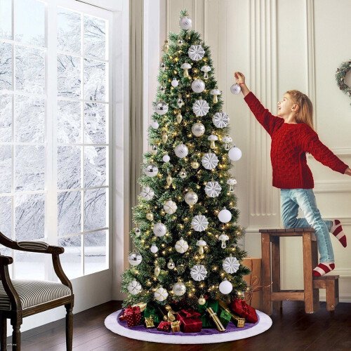 Christmas Tree Ornament Set Red Green Gold 66 Pcs 2