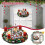 Kerstdecoratie sticker met de Kerstman (1 stuk) 3