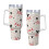 Vaso de acero inoxidable de Mickey Mouse de 40 oz con asa y 3