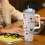 Vaso de acero inoxidable de Mickey Mouse de 40 oz con asa y 7