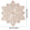 Snowflake placemats silver round vinyl 12 inches 2