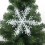 White Frozen Snowflake Ornament Christmas Tree Decor 6