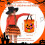 Pumpkin-shaped plush throw pillow for fall and Halloween 3