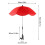 Parasol med klemme til barnevogns- og strandstole 2