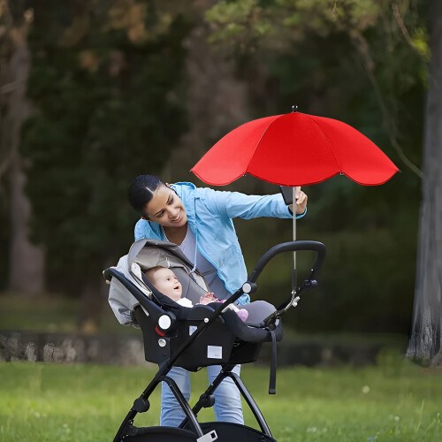 Parasol med klemme til barnevogns- og strandstole 2
