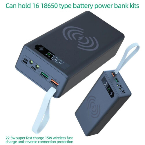 Θήκη USB Power Bank για 16x18650 μπαταρίες - Κιτ DIY 1