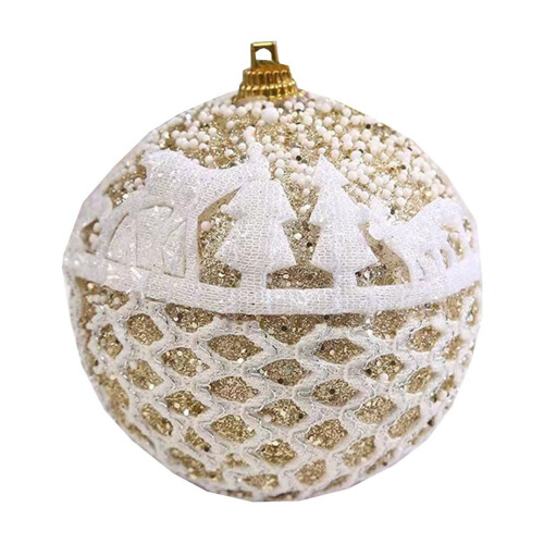 Christmas Ball Ornaments Black Irregular 12pcs 1