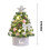 Jacenvly Mini Christmas Ornaments Set Flocking White 6-Pack 4