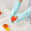 Cleaning Gloves Latex Blue Large 1 Pair 5