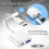 Adaptador USB-C 2 en 1 de carga y OTG para iPhone 4